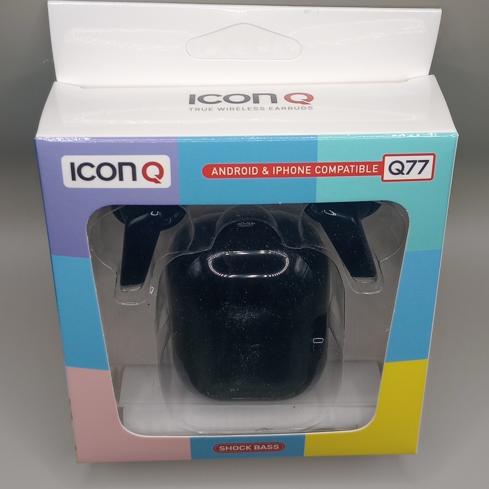 Icon Q Q77 True Wireless Earbuds - Black